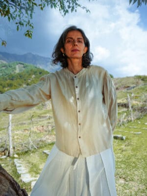 Lotus Silk Victorian Shirt