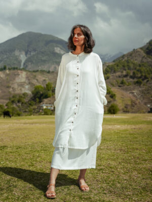 Lotus Silk Button Shirt