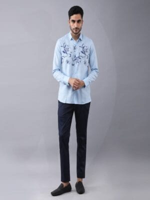 Floral Placement printed shirt.