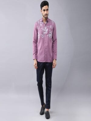 Floral Placement printed shirt.