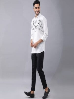 Floral Placement printed shirt.
