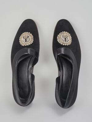 Black Embroidered Peshawaris