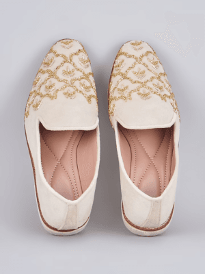 Ivory Mughal Loafers