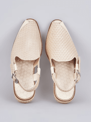Ivory Herringbone Peshawaris