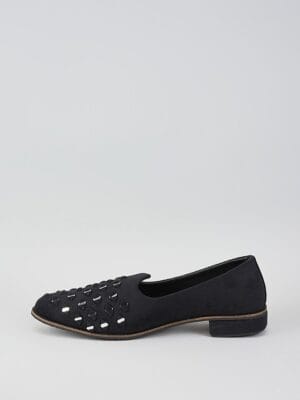 Coal Mirror Maze Loafers