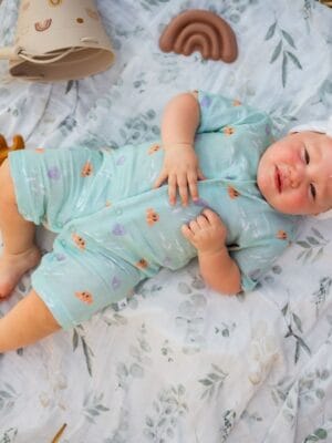 Tickle Tickle Lil Octy Organic Muslin Romper 0-2 Years