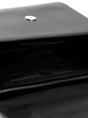 Green Hermitage ASTERIA Crossbody Bags Apple Leather Magnetic flap closure| 1 small multipurpose inner zip pocket,1 phone/wallet pocket,1 outer front pocket,1 outer back zip pocket,Adjustable shoulder strap ,Handle (Black)