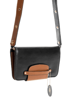 Green Hermitage CYBELE Vegan Women Wallets (Black & Gingerbread )