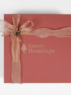 Green Hermitage Festive Gift Boxes Banana Leather| The Mindful Moments Gift Set | 1 Diary, 1 Leather Pouch,1 Key chain,1 Book Mark,Pack of 5 - Vegan Chocolate Bites,1 Urli Soy Wax Candle (Multicolour)