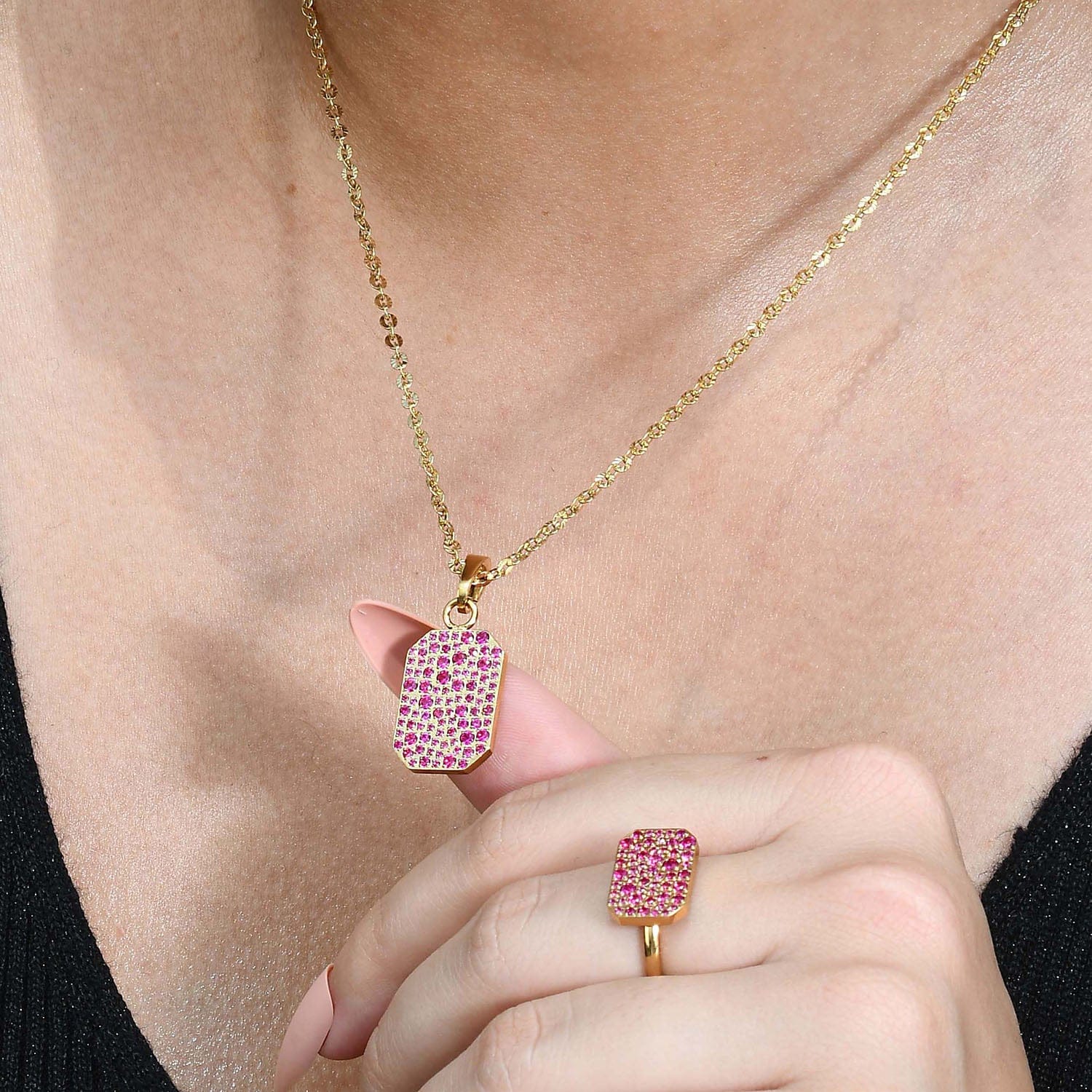 Roseate Bullion Finery Ring - 22K Gold Plated Luxury Statement Band for Women, Handcrafted Premium Brass Alloy Elegant Jewelry - Image 4