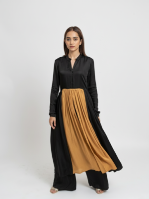 Black Gold Kurta Set