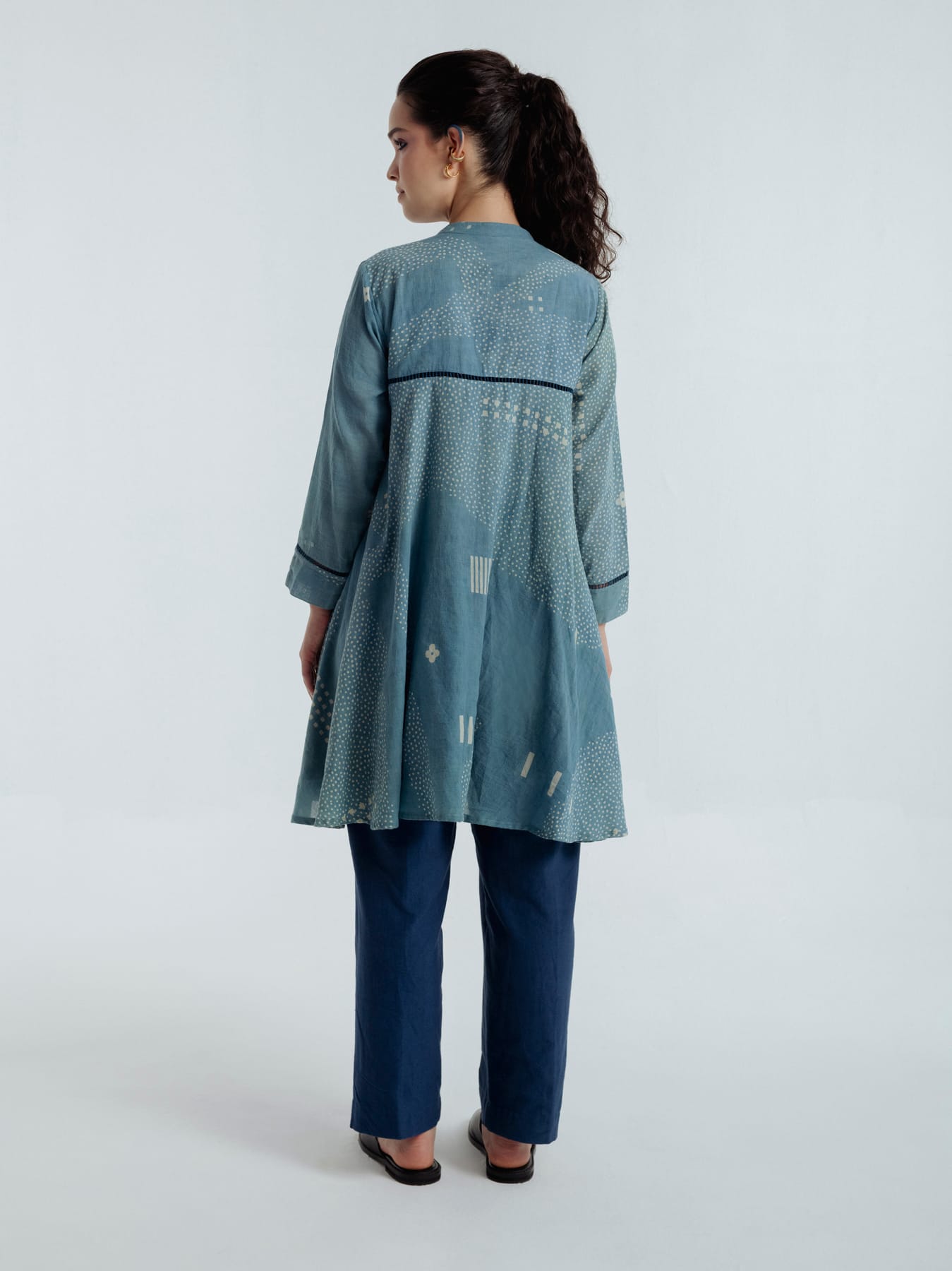 INDIGO FLARE SHIRT - Image 5