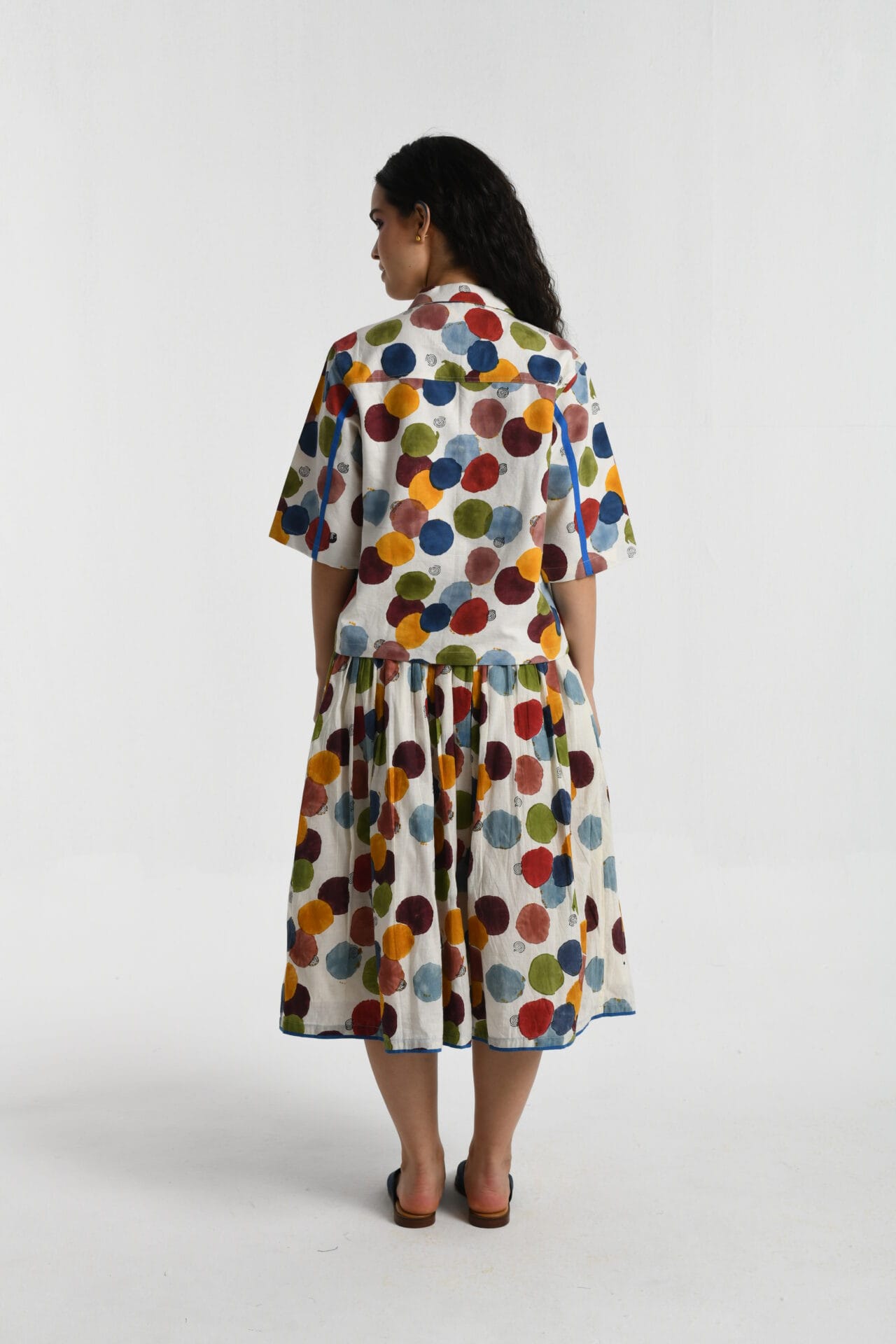 VOID POLKA PLEATED SKIRT - Image 4