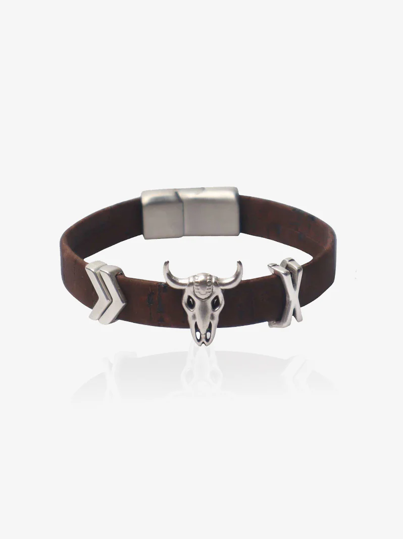 Vegan Cork Wilde Beast Mens Bracelet - Image 2