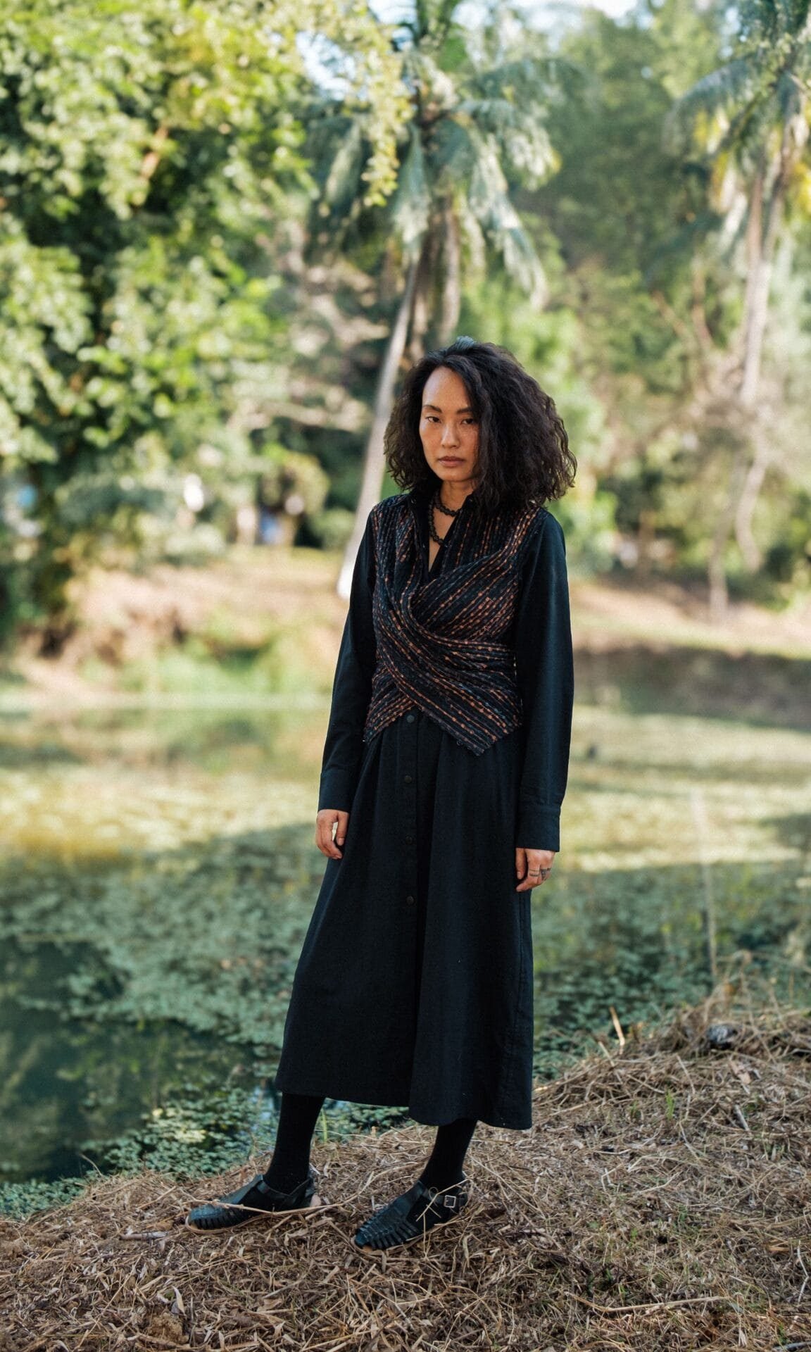 Handwoven Seattle Wrap Long Dress -