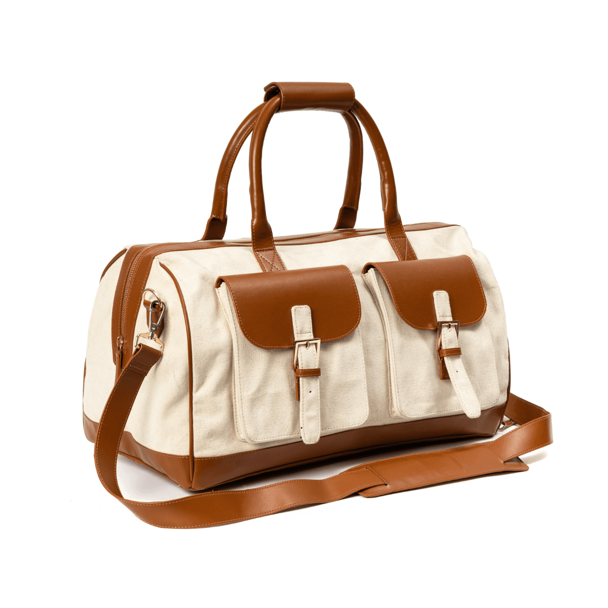 Ajax Vegan Leather Duffle Bag - Bei