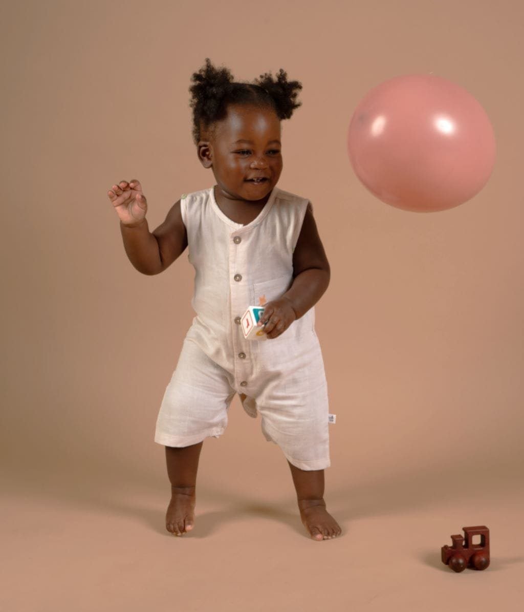 Tickle Lil Sea Sparkle Muslin Rompe