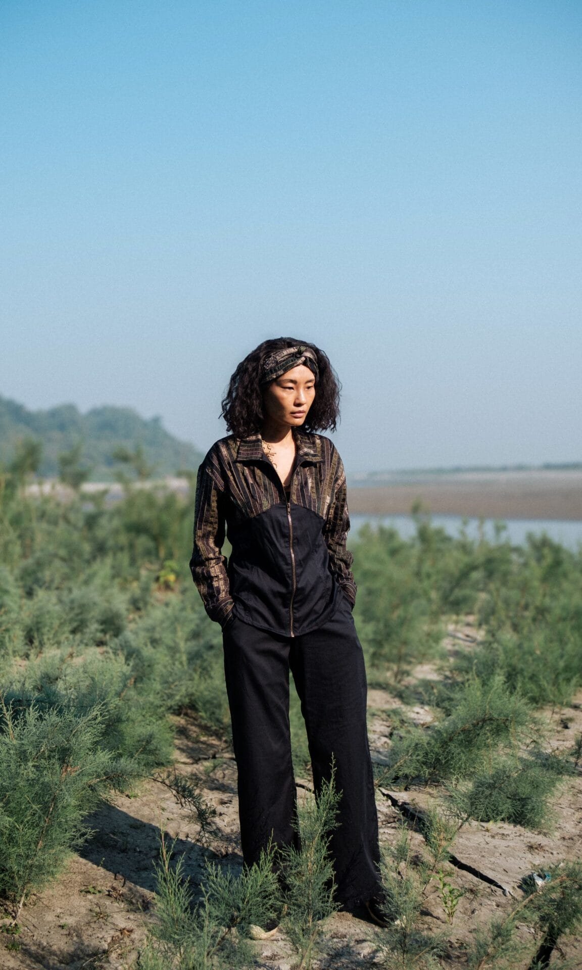 Upcycled Arizona Shirt - Black Gree