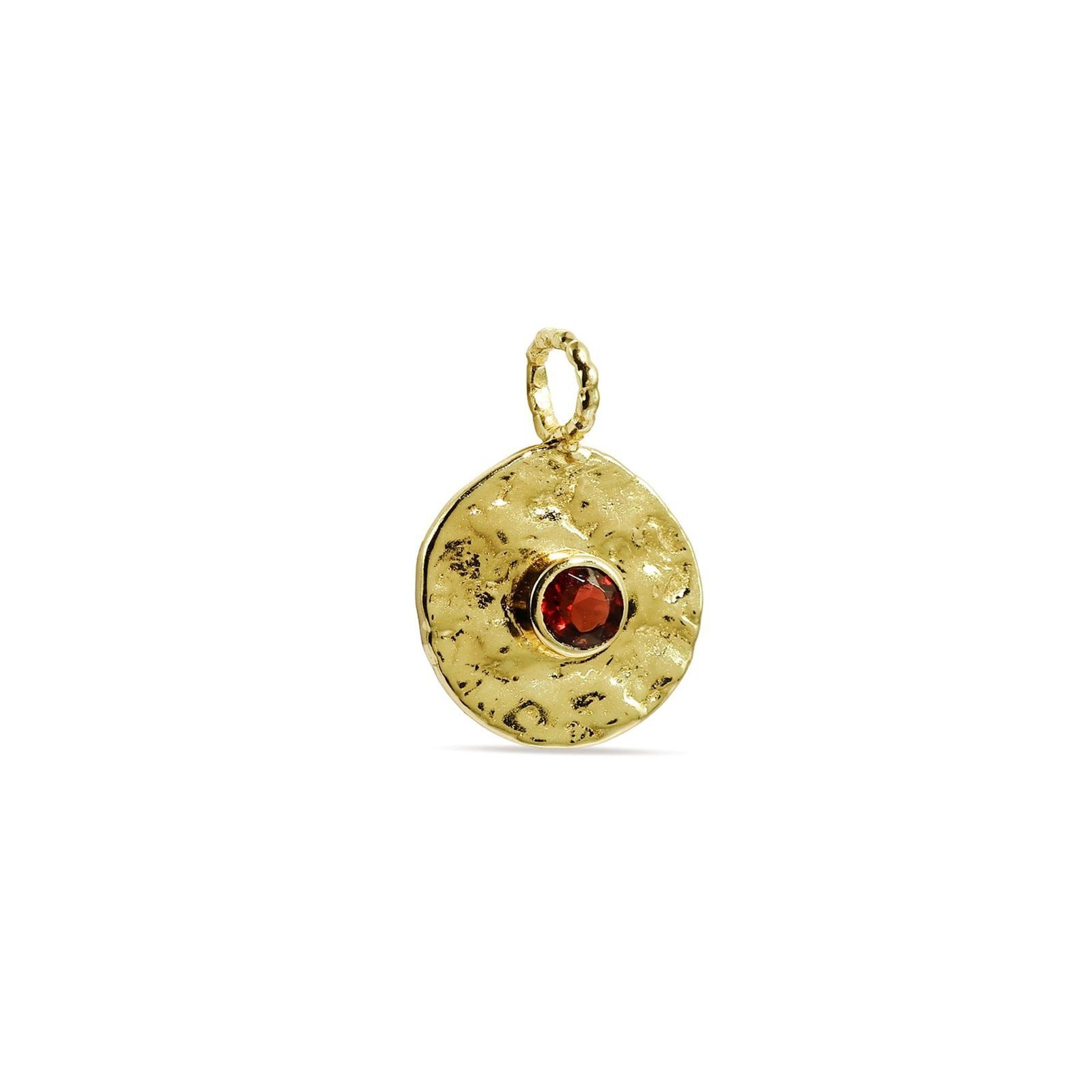 Solar Charm - Solitaire Garnet Gold