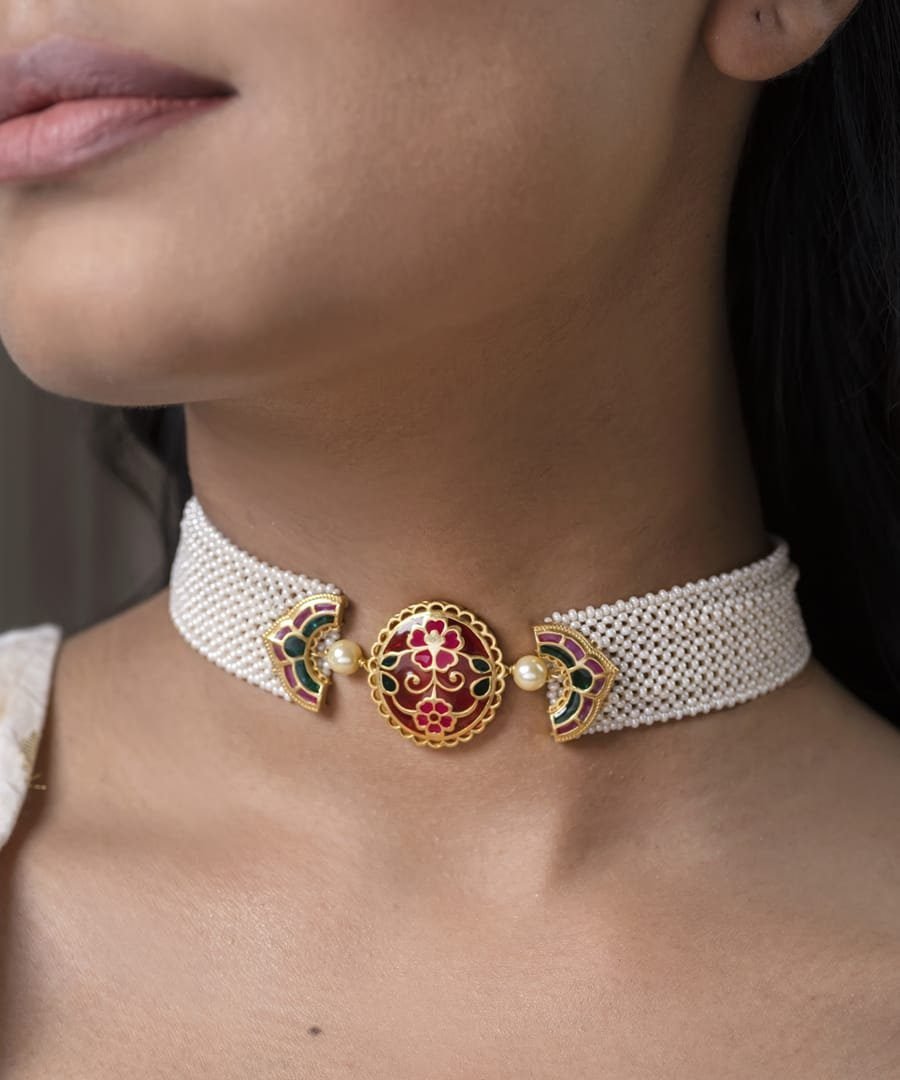 Phulkari Meher Choker