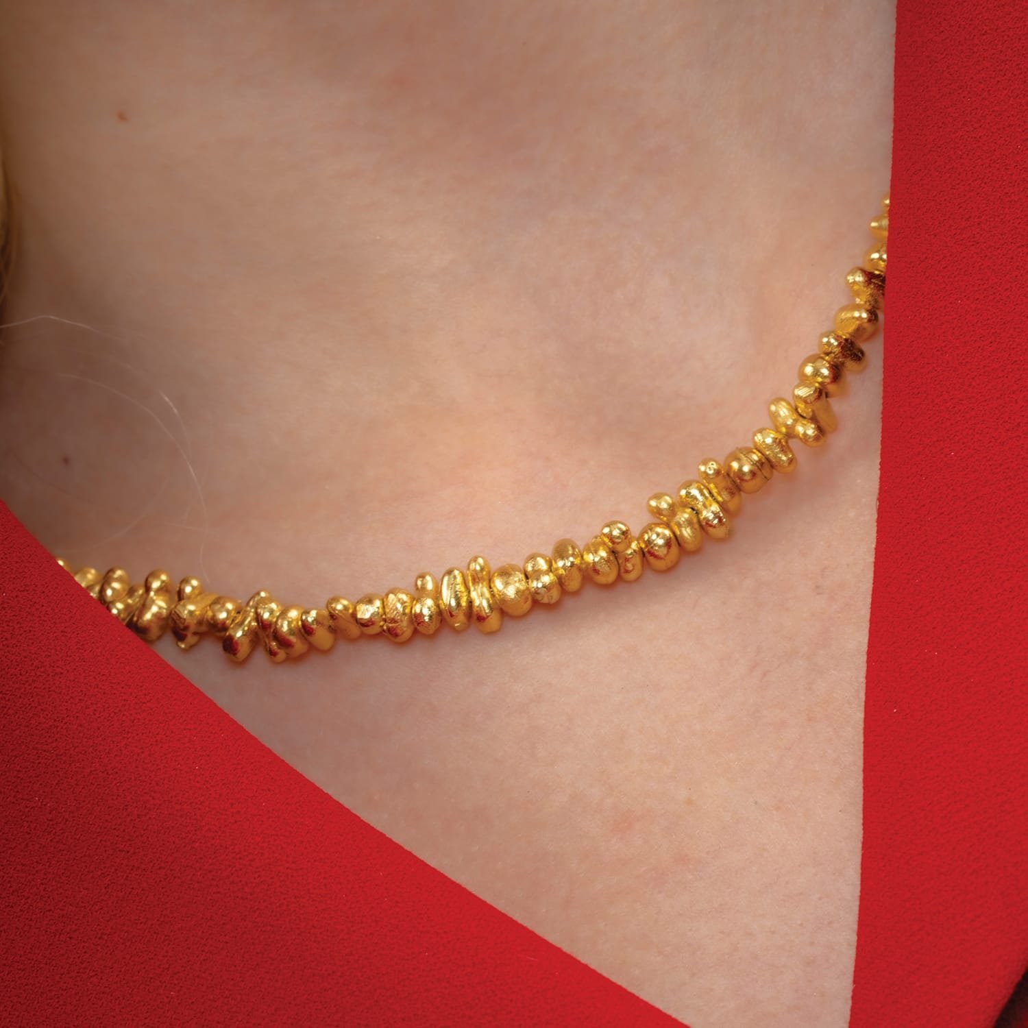 Molten Amorphous Beaded Necklace |