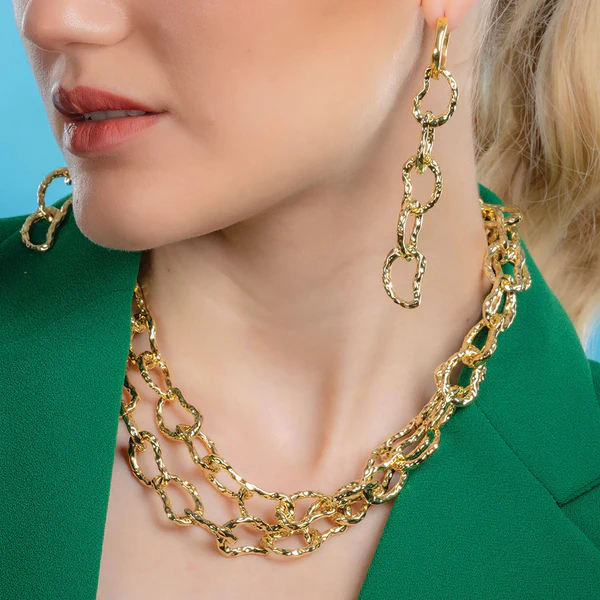 Fortress Link Chain Necklace – 22KT