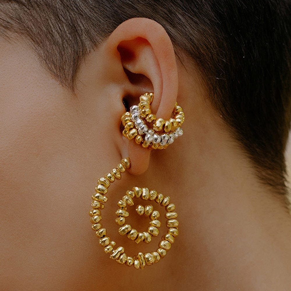 Molten Dance of Flames Earrings for