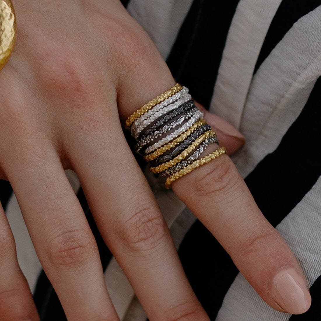 Gold Plated Granulated Multitone St