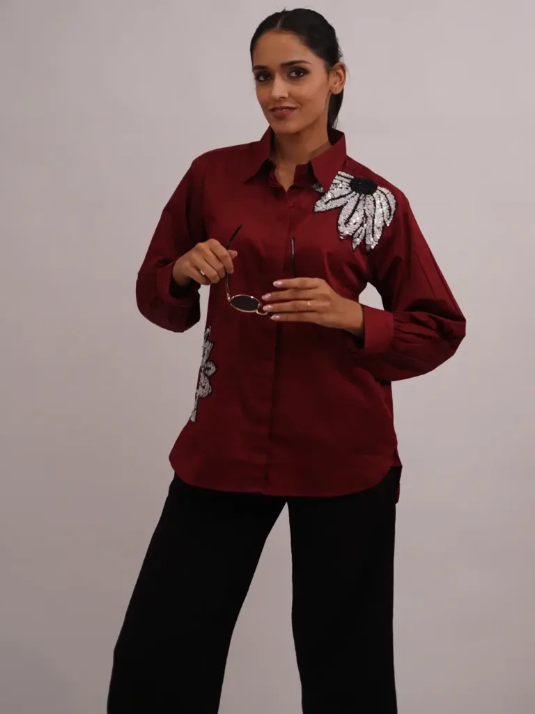Crimson Charm Shirt