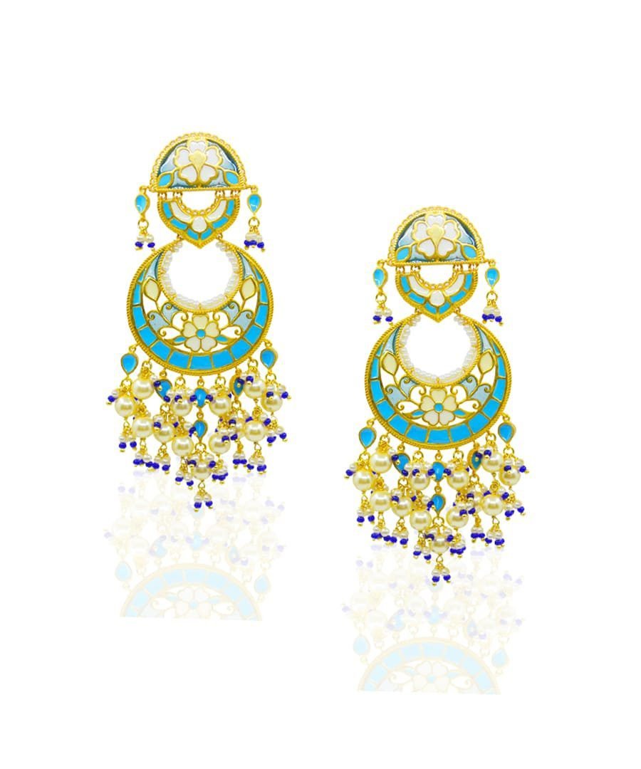 Feroza Chandbali Earrings