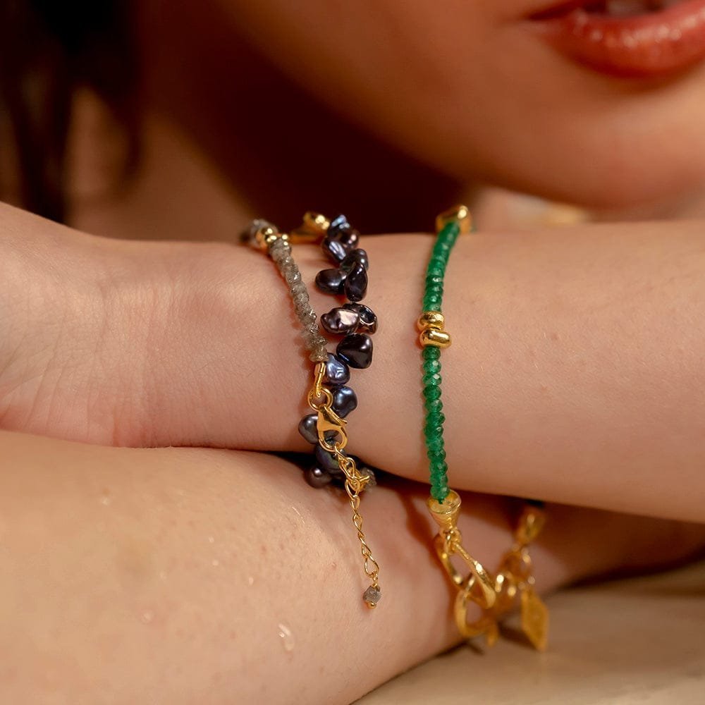 Green Onyx Bracelet for Women ̵