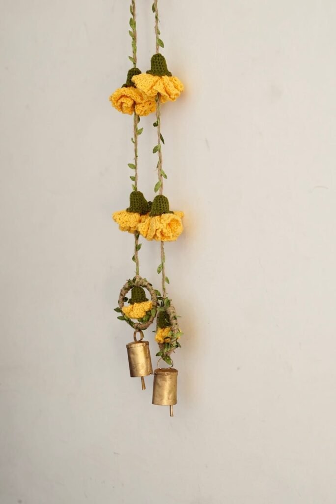 Yellow Marigold Hangings-Set of 2