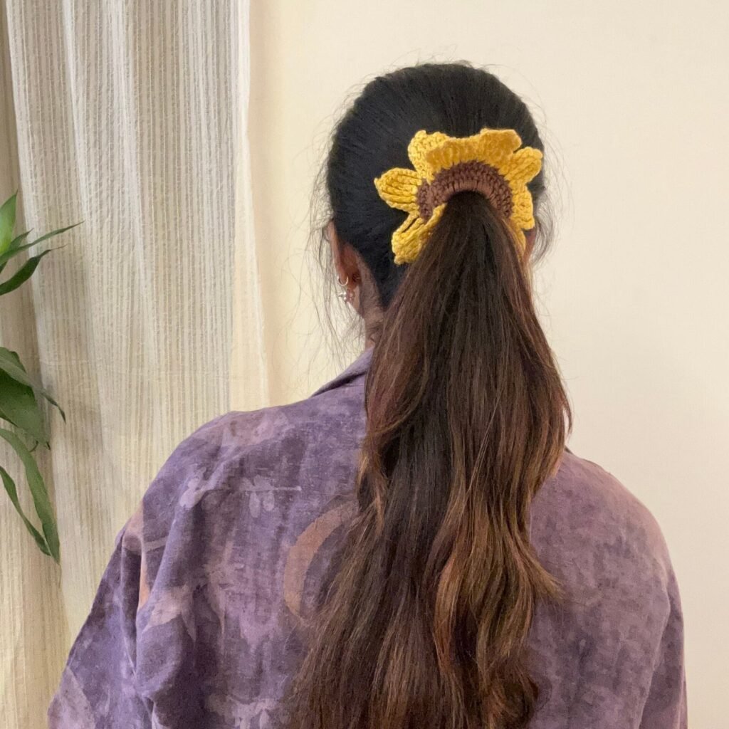 Sunflower Scrunchie