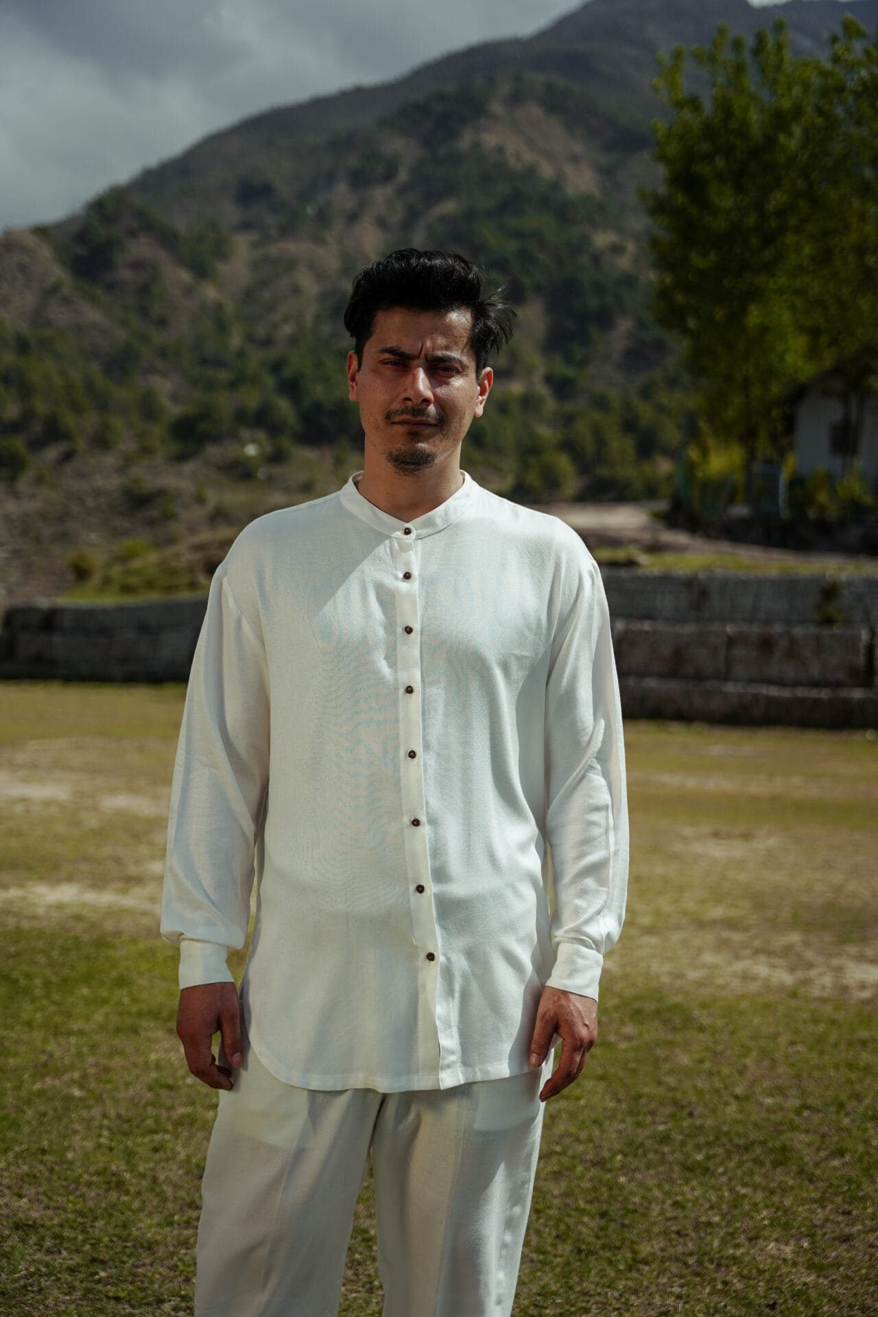 Lotus Silk Button Shirt