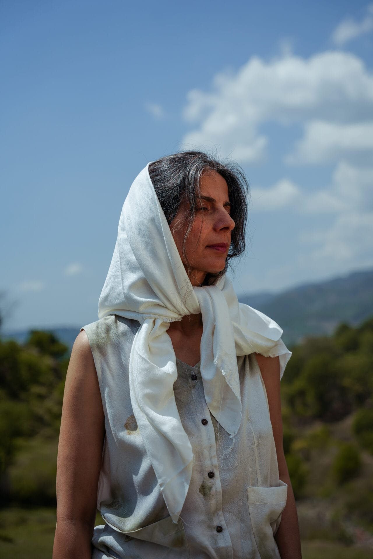 Lotus Silk Square Scarf