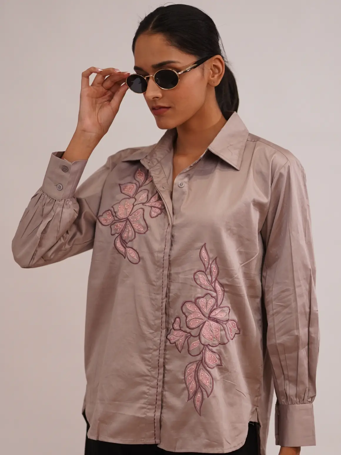 Mocha Bloom Shirt