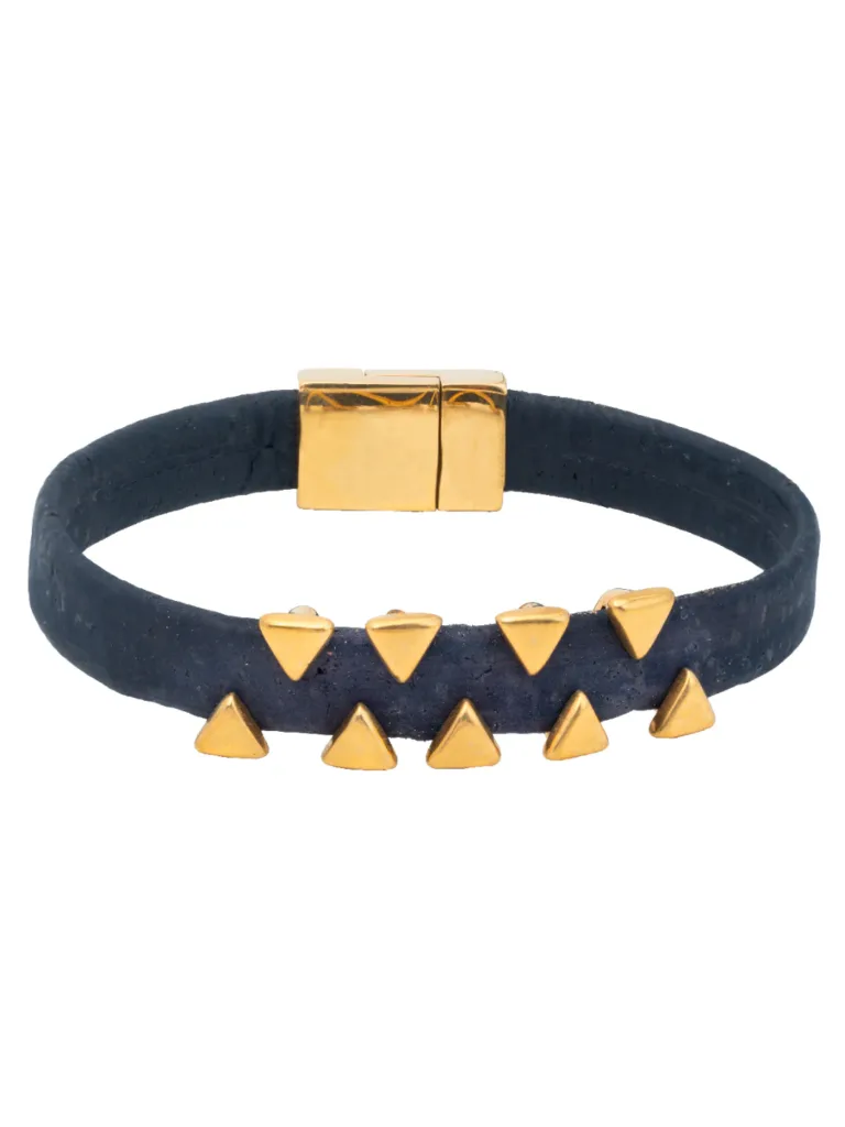 Nautical Gold Shark Tooth Cork Brac