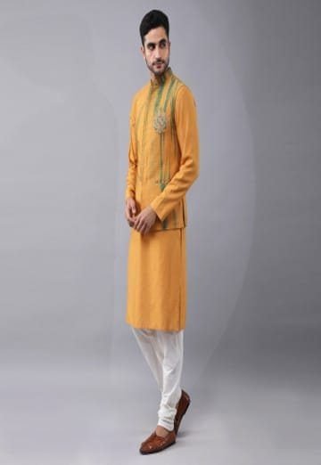 Tie & Dye Bundi Jacket with Placeme