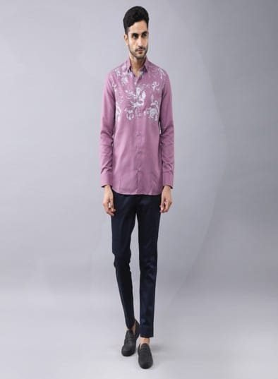 Floral Placement printed shirt.