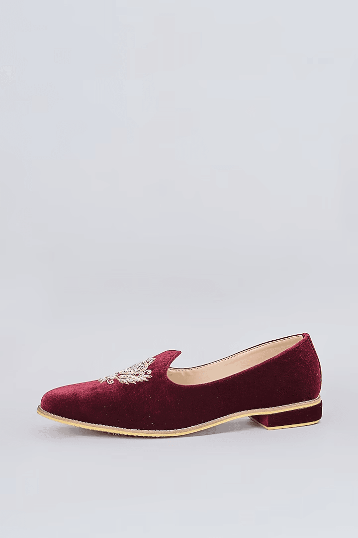 Ruby Crown Velvel Loafers