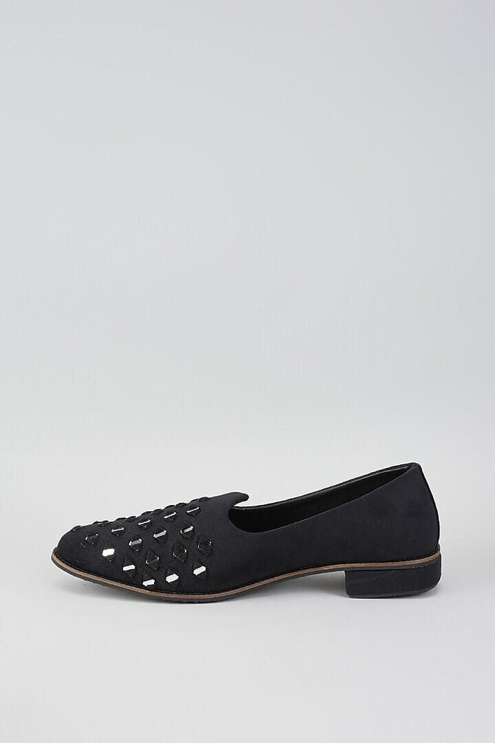 Coal Mirror Maze Loafers