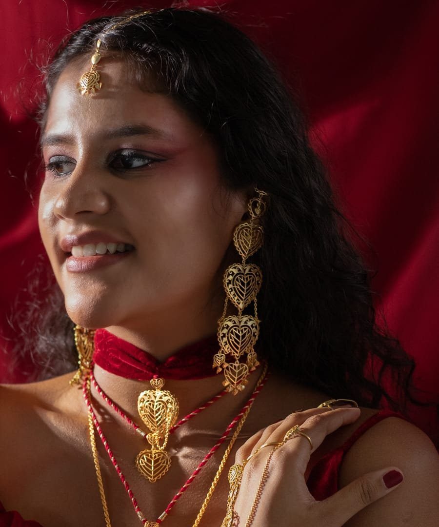 Rakaan Oversized Heart Earrings