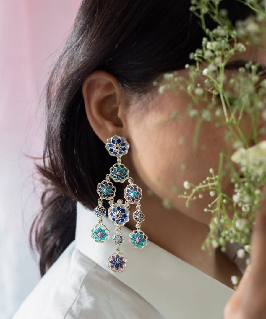 Phool Earrings Big