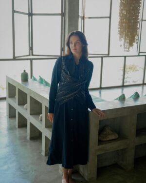 Handwoven Seattle Wrap Long Dress -