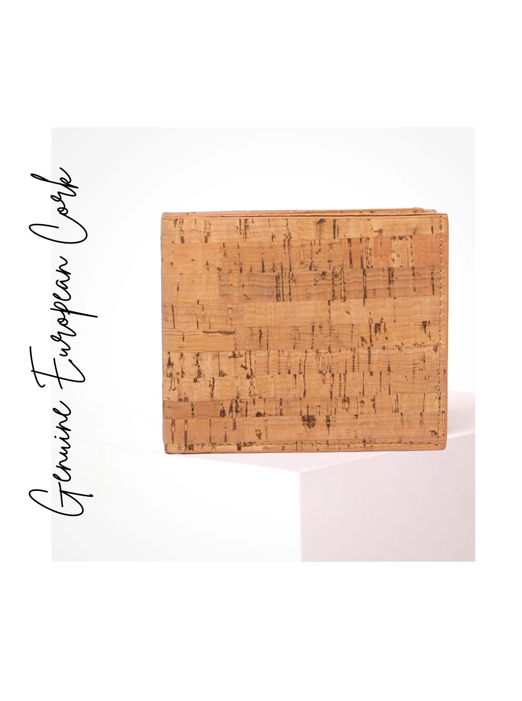 Cork Natural Wood Grain Men's Card
